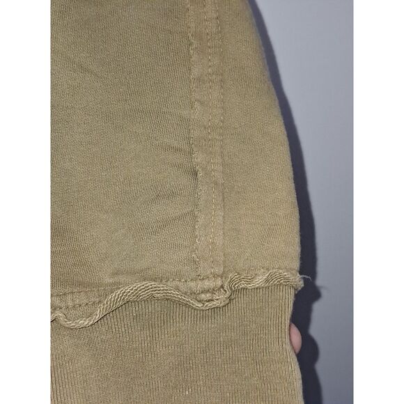 A Simply Irresistible Sweatshirt Hoodie Zip Front Raggedy Boho Olive Green L - Picture 6 of 13